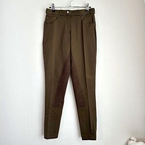 NWT HORKA Horse Riding Breech Karin 3/4 MC Seat Ladies 24R Brown Equestrian Pant